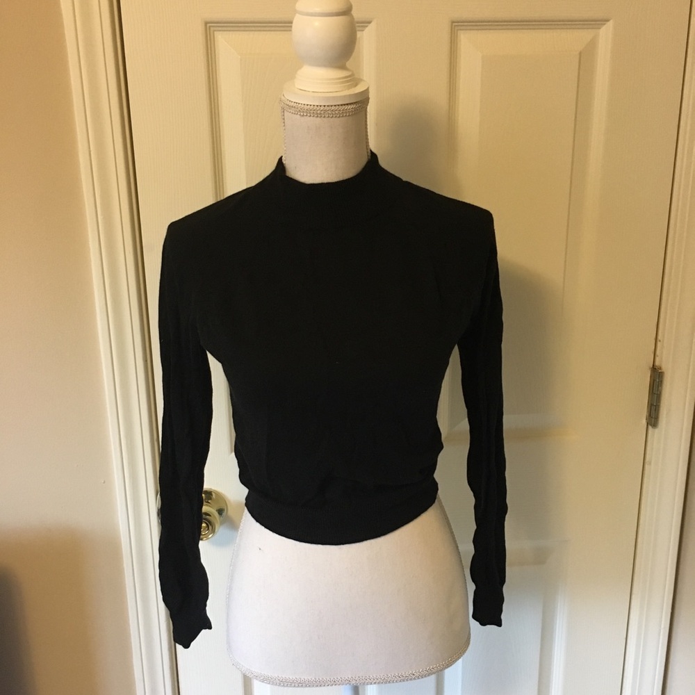 **SOLD**FOREVER 21 Black High Neck Top